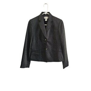 Jones New York Suit Size 6 Women's Gray Charcoal Blazer Jacket